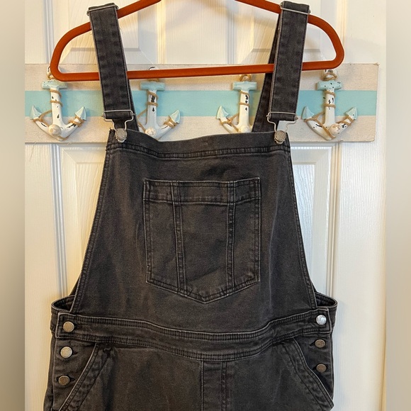 Boden Charcoal Denim Overalls for Women Sz 14 - Picture 4 of 11